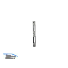 WG Schlie�blech 3/PSR einfr�sbar f. Falle/Riegel, verzinkt silber