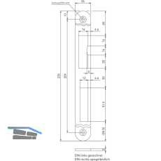BMH Schlie�blech 1145 f�r BMH Schl�sser, rund, Edelstahl