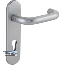 Dr�ckerlochteil 1754 mit Kurzschild innen PZ 88 mm, rund, silber eloxiert