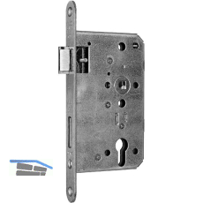 BMH Fluchtt�rschloss 1028 PZ, links, DM 65,Stulp 20mm,Edelstahl, B einw�rts