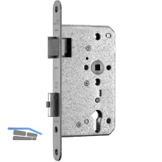 BMH Fluchtt�rschloss 1128 PZ, DM 65/20, rechts, Edelstahl, B einw�rts