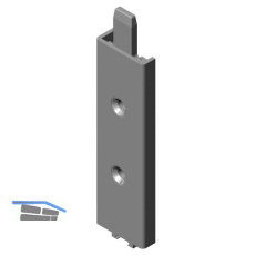 KFV Verl�ngerung f�r Stulpfl�gelbeschlag AS 2600, 100 mm, links