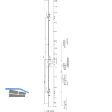 KFV Mehrfachverriegelungsschloss BS 2600 F16 B003, DM 65, Stulp 16mm, verzinkt