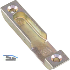 Schlie�blech f�r Rundzapfen zu STV F16 R4, Stulp 16 mm, verzinkt silberf�rbig