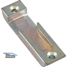 Schlie�blech f�r Rundzapfen zu STV F20 R4, Stulp 20 mm, verzinkt silberf�rbig