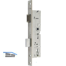 WSS Rohrrahmenschloss Flachstulp m. Falle und Riegel, DM 30, VK 8 mm, Edelstahl