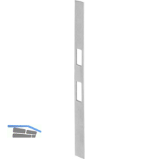 WILKA Schlie�blech 9353 flach f�r Falle und Riegel, 380 x 24 x 3 mm, Edelstahl