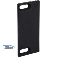 WSS Fallenauslaufplatte 32x80x3, Kunststoff schwarz