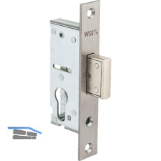 WSS Rohrrahmenschloss Flachstulp mit Riegel, DM 40, Edelstahl