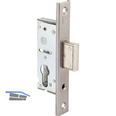 WSS Rohrrahmenschloss U-Stulp mit Riegel, DM 34, Edelstahl