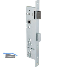 ASSA ABLOY Rohrrahmenschloss Flachstulp mit 2 PZ �bereinander, DM 35, verzinkt