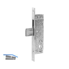 WILKA Rohrrahmenschloss Flachstulp mit Schwenkriegel, DM 35, Edelstahl