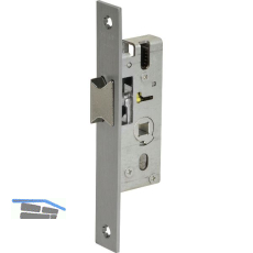 WILKA Rohrrahmen- Fallenschloss, DM 40, Flachstulp 170 x 24 x 3 mm, Edelstahl