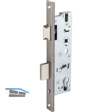 WILKA Rohrrahmenschloss U-Stulp m. Falle u. Riegel, PZW, DM 44, Edelstahl