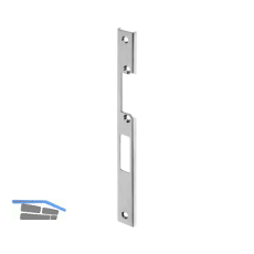 WILKA Schlie�blech U-f�rmig Falle und Riegel, links, 245 x 24 x 6 mm, Edelstahl