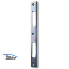 Winkelschlie�blech eckig Blindlappen 10mm, Ausschnitt gerade, verzinkt silber