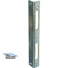 Sicherheitswinkelschlie�blech eckig Blindlappen 27 mm,St�rke 2,5mm, verz. silber