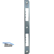 Schlie�blech R10 gerade einseitig abgerundet, 210x20x3 mm, Stahl verzinkt