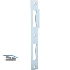 Doppelt�rschlie�blech eckig, 210 x 24 x 2 mm, Stahl verzinkt silberf�rbig