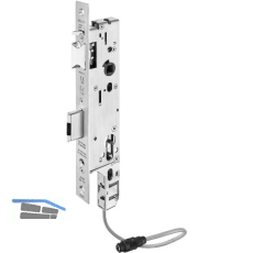 WILKA Fluchtt�rschloss 7608 2-flg. elekt. kuppelbar, links, eckig,DM35,Edelstahl