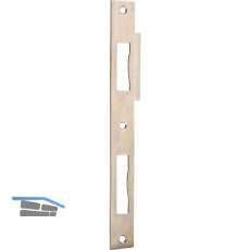 Doppelt�rschlie�blech eckig, 210 x 24 x 1,5 mm, Edelstahl