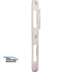 Doppelt�rschlie�blech R9 bombiert, rechts, 210 x 24 x 1,5 mm, Edelstahl