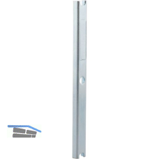 Sichtschutzunterlage f. Doppelt�rschlie�blech,198x18x8,5mm,Stahl verzinkt silber