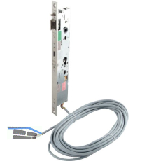 WILKA Fluchtt�rschloss 7698 2-flg. elekt. kuppelbar, links, eckig,DM35,Edelstahl