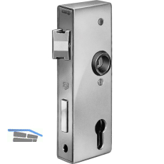 AMF Spezialschloss f�r Stahlkonstruktionen 141UNIG 40, PZW, VK 8 mm,Edelstahl