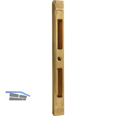 Schlie�blech verstellbar SB/VAR einfr�sbar, 210 x 20 x 10 mm, Messing poliert