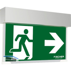 Rettungszeichenleuchte Notausgang gr�n, Geh�use wei�, 8h Laufzeit