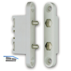 Strom�bertrager 10305, 2-polig, Kontaktstifte Messing verzinkt