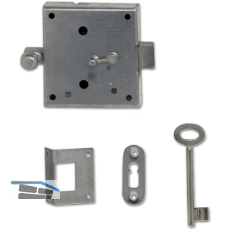 Abortfallen mit 2 Schl�ssel, Stahl verzinkt