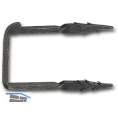 Schlie�haken f�r Kastenschl�sser, Eisen verzinkt schwarz patiniert