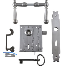 Rustikales Schlossset Wartberg BB, links einw�rts, DM 60, Stahl blank