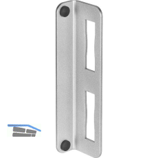 AMF Schlie�blech mit Anschlag 145W, 173x45x27 mm, Kastenst. 40mm, Stahl verzinkt