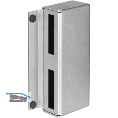 AMF Gegenkasten 146GS schmal f�r Doppeltore, 173 x 82 x 30mm, Stahl blank