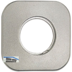 Rosette f�r Au�enzylinder AZ mit Bohrung � 30 mm, 60 x 60 mm, Stahl vernickelt