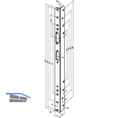 Renovierungsschlie�blech winkelig, 24 x 34 x 500 mm rund (---68A35-04)