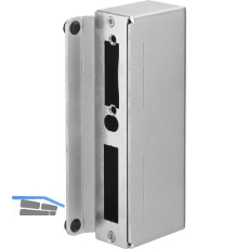 AMF Gegenkasten f�r E-�ffner 146ET schmal,f.Doppeltore,172x80,5x30mm,Stahl blank