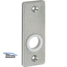 AMF Dr�ckerrosette 426, eckig, 87 x 32 x 6 mm, Edelstahl