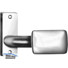 AMF Knopfkurzschild 485 gekr�pft, fest, 87 x 32 x 7mm,Knopf 65x44mm,silber elox.