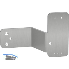 Montageplatte econ Exit 2010 f�r T�rw�chter an Stangengriffen, links, Edelstahl