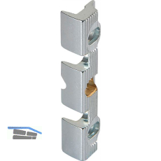 Aufschraubst�ck Serie 128, 44,5 x 12 x 8,5 mm, Stahl verzinkt