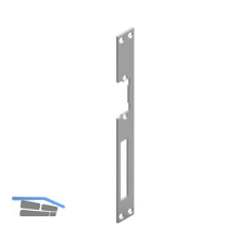 Schlie�blech zu O&C T�r�ffner, lang, 250 x 25 x 3 mm,Stahl grau beschichtet