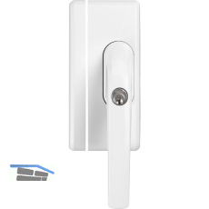 ABUS Fenster-Zusatzsicherung FO400 gleichsperrend wei�