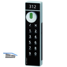 PIN-Code-M�belschlie�system Safe-O-Tronic access LS,Frontblende:Makrolon schwarz