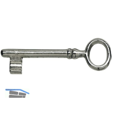 Keilbartschl�ssel Tosisch, Sperre LB 4, vernickelt