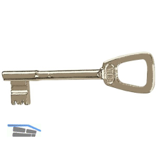 Keilbartschl�ssel EWG, Sperre 230, vernickelt