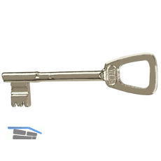 Keilbartschl�ssel EWG, Sperre 480, vernickelt